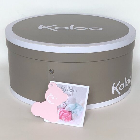 Kaloo Brand New Bear Pink-Medium Chubby Plush Stuffed Animal - Picture 7 of 12